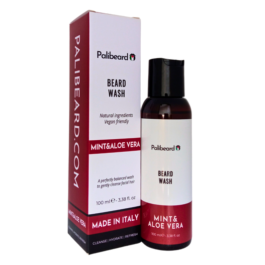 Detergente per barba 100 ml menta e aloe vera